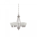 5-LT 100W MB PRESTON CHANDELIER SATIN NI