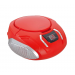 CD BOOMBOX WITH AM/FM RADIO - RED