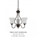 3 LT 100W MB VALARE CHANDELIER UP