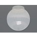 6" CLEAR RIBBED ACRYLIC GLOBE 3-1/4" FIT