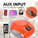 CD Boombox with AM/FM Radio Orange