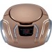 CD BOOMBOX WITH AM/FM RADIO CHAMPAIGNE