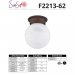 6IN FAUX ALABASTER GLOBE FIX RB