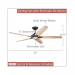 Dorian Eco 72 Inch Ceiling Fan with LED