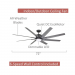 CF985LGRT 72 IN AIRA ECO LED IN GRAPHITE