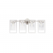 PRESTIGE 4LT WALL SCONCE WITH CLEAR GLAS
