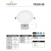 5CCT ROUND LED RECESSED DOWNLIGHT,12W,CR