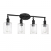 4 LT 100W MB CLYDE VANITY WITH CLR SEEDY