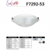 16IN 3LT FLUSH MOUNT ALB GL SN