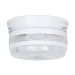 8-5/8IN CLR & WHT DRUM FIXTURE WH