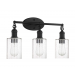 3 LT 100W MB CLYDE VANITY WITH CLR SEEDY