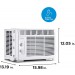 5,000 BTU Mechanical Window Ac White