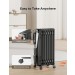 1500W PELONIS OIL FILLED HEATER BLACK