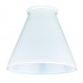 CASED WH CONE GAS SHADE