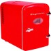 6 CAN MINI BEVERAGE COOLER red