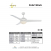 Skylark Fan 52" White with LED