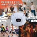 CD BOOMBOX WITH AM/FM RADIO - WHITE