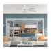 Heritage LED 52" Ceiling Fan White