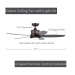 CLAIRE 52IN CEILING FAN OILRUBBED BRONZE