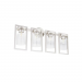 PRESTIGE 4LT WALL SCONCE WITH CLEAR GLAS
