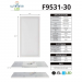 LED 1X2 PANEL 18W 1620LM 3K/4K/5K CCT CH 