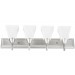 4LT-100W MB SCONCE FRSTD SQUARE MILK GLS