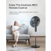 FS45-20AR PEDESTAL FAN OBSIDIAN BLACK