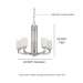5 LT 100W MB HADLEY CHANDELIER