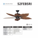 52IN FERNLEAF BREEZE DAMP LOC FAN