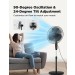 FS40-16JRG PEDESTAL FAN OBSIDIAN BLACK