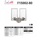 PRESTIGE 2LT WALL SCONCE WITH CLEAR GLAS