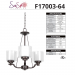 3-LT 100W MB ABBOT CHANDELIER