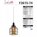 1LT 60W MB PLOVER CLEAR GLASS MINI-PENDA