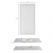 LED 1X2 PANEL 18W 1620LM 3K/4K/5K CCT CH 