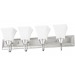 4LT-100W MB SCONCE FRSTD SQUARE MILK GLS