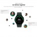 SAMSUNG GALAXY WATCH4 44MM BLACK 2 BANDS