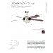 Concord 52" Ceiling Fan Black /Rosewood