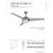 Skylark 52in LED Ceiling Fan Satin Nickel