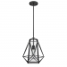 1LT 100W MELODY CAGE GLASS PENDANT