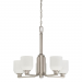 5 LT QUARTZ CHANDELIER OPAL GLS