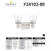 RIELLA 2LT MB VANITY WITH CLEAR SEEDED G