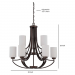 9LT 2-TIER 60W MB DALTON CHANDELIER