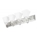 4LT-100W MB SCONCE FRSTD SQUARE MILK GLS