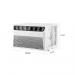 WINDOW AIR CONDITIONER 8000 BTU/H