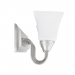 4LT-100W MB SCONCE FRSTD SQUARE MILK GLS