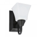 1LT-100W MB SCONCE FRSTD SQUARE MILK GLS