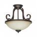 2-LT 100W MB PROVANO SEMI FLUSH