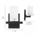BOCA 1 LT MB VANITY OPAL BK