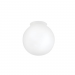 6" Globe Glass Lip Light Shade White