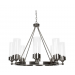 ESQUIRE 8LT CHANDELIER WITH CLEAR GLASS